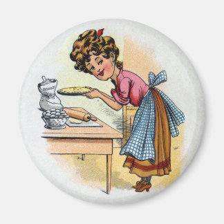 Imán Woman Baking Pies