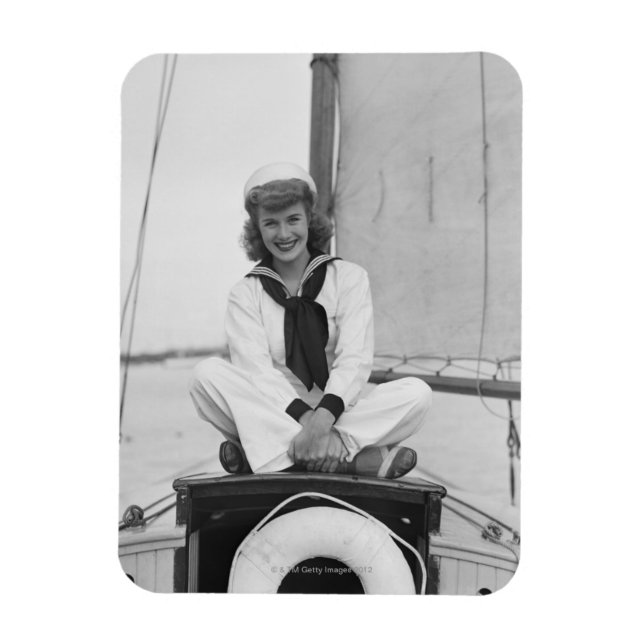 Imán Woman Sailor (Vertical)