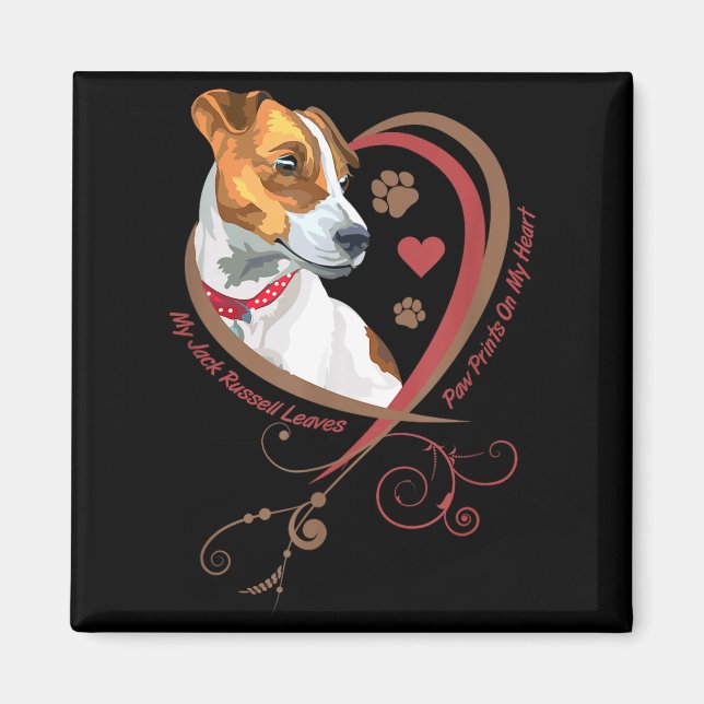 Imán Womans Jack Russell Terrier Shirt Parson Russell T (Frente)