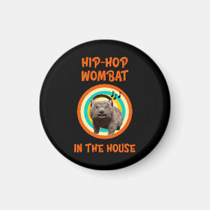 Imán Wombat divertido de Hip-hop en la casa