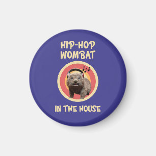 Imán Wombat divertido de Hip-hop en la casa