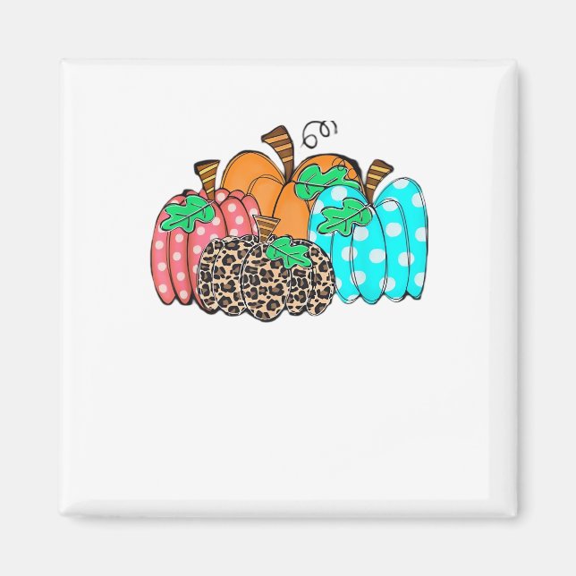 Imán Women’s Pumpkin Leopard Print Graphic It’s Fall Y’ (Frente)