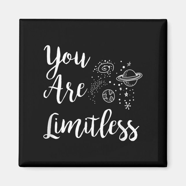 Imán Women You Are Limitless Amazing Motivational  (Frente)