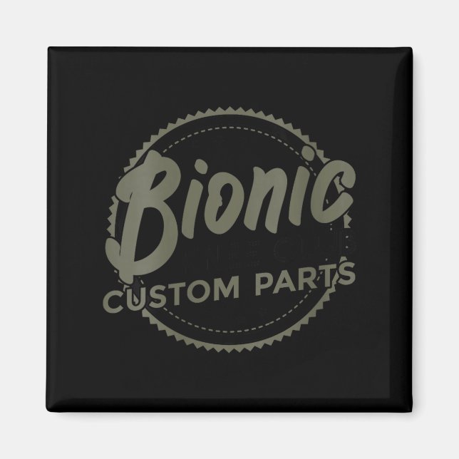 Imán Womens Bionic Knee Club Parts Funny Knee Replaceme (Frente)