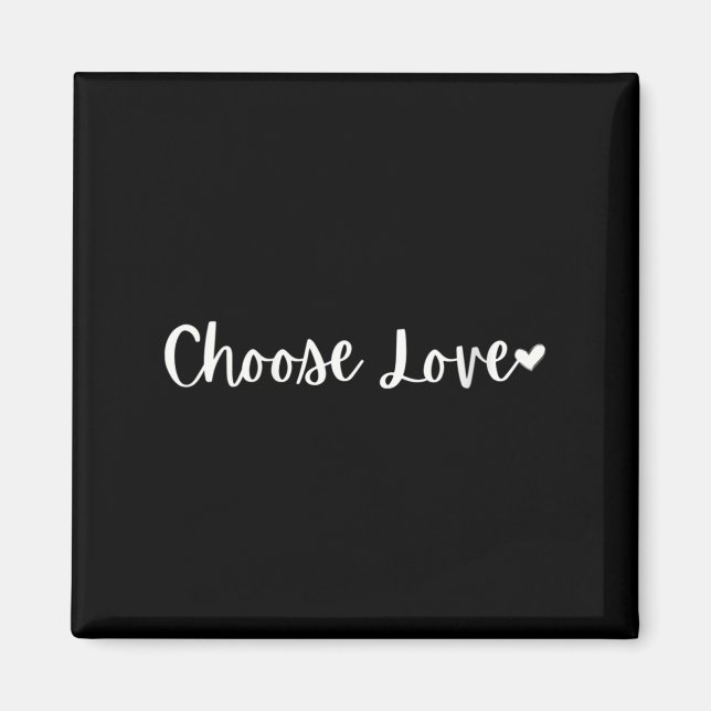 Imán Womens Choose Love Motivational Mantra V-neck  (Frente)