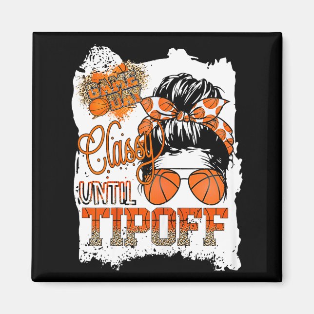 Imán Womens Cly Until Tip-off Funny Quote Basketball Me (Frente)
