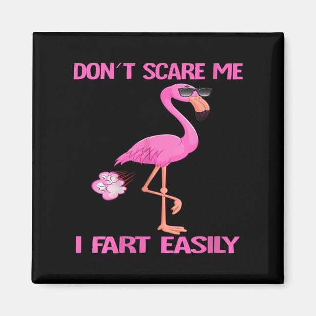 Imán Womens Cute Don't E Me I Fart Easy Fart Joke Flami (Frente)