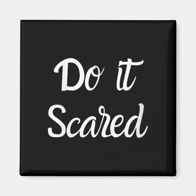 Imán Womens Do It Ed Insres Courage Motivational V-neck (Frente)