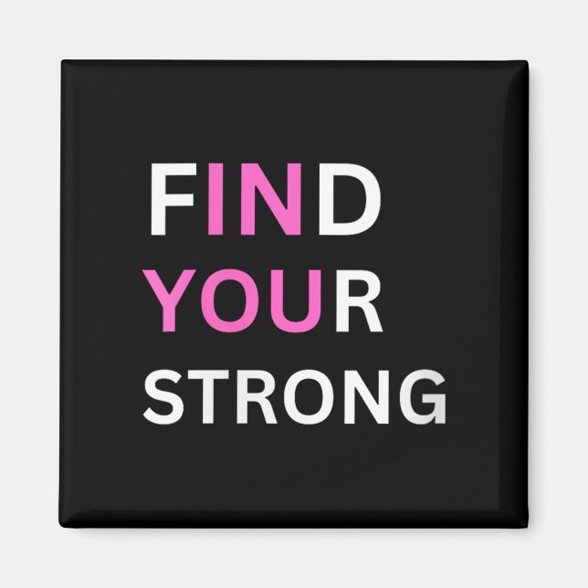 Imán Womens Find Your Strong, In You! V-neck  (Frente)
