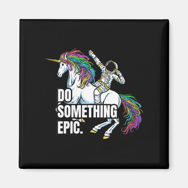 Imán Womens Funny Spacecore Motivational Graphic, Do So (Frente)