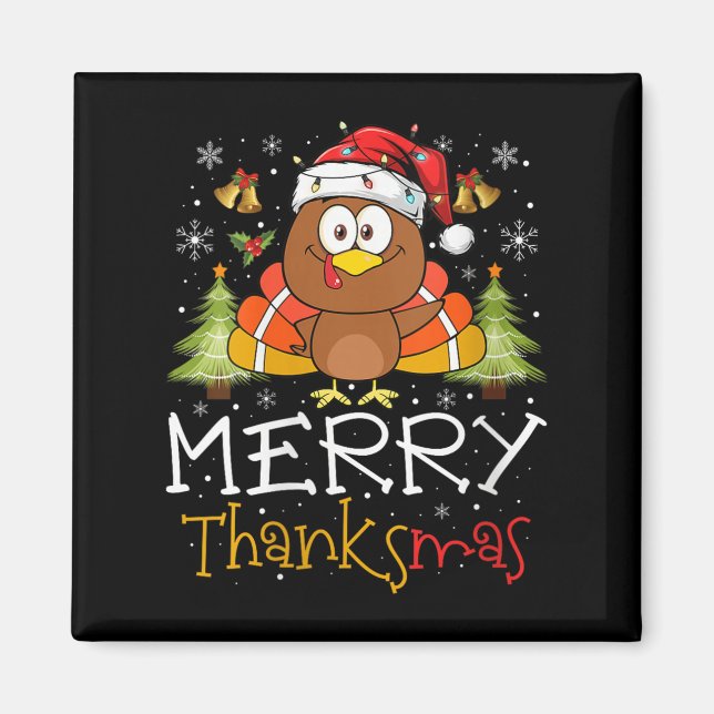Imán Womens Funny Thanksmas 2025 Merry Thanksmas Thanks (Frente)