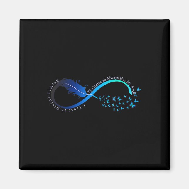 Imán Womens Infinity Symbol Retro Forever Sitivity Moti (Frente)