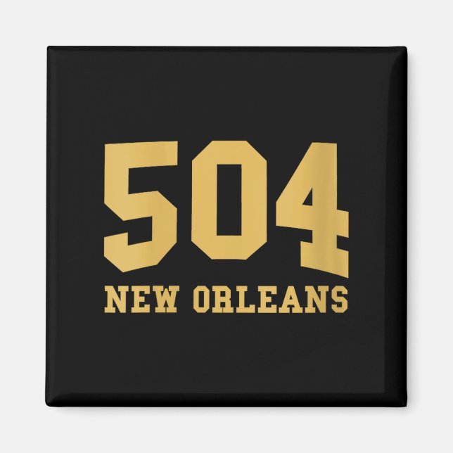 Imán Womens New Orleans Area Code 504 - Hometown Pride  (Frente)