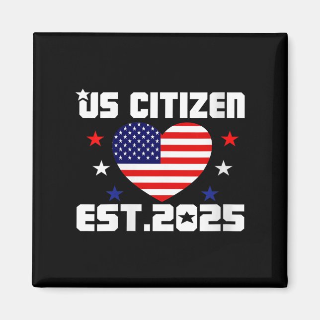 Imán Womens New Us Citizen Est 2025 American Immigrant  (Frente)
