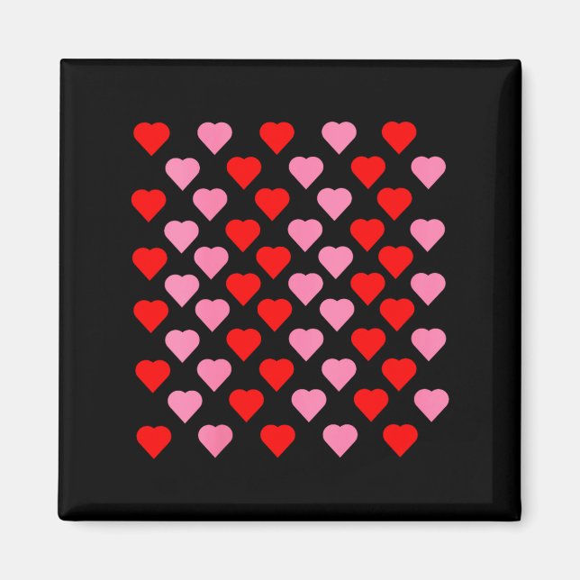 Imán Women's Nk And Red Hearts Lovers Funny Valentine’s (Frente)