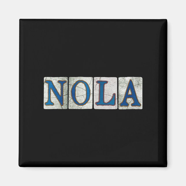 Imán Womens Nola New Orleans Louisiana Street Tile V-ne (Frente)