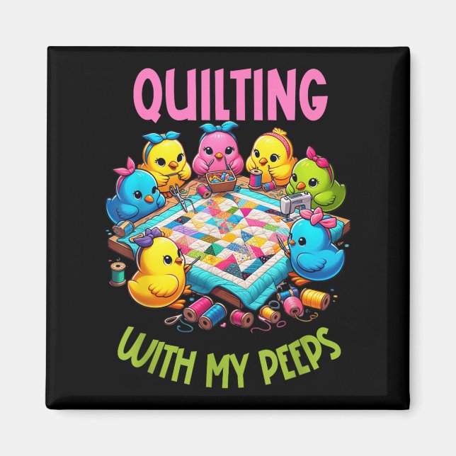 Imán Womens Quilting With My Funny Quilting Gift For Wo (Frente)
