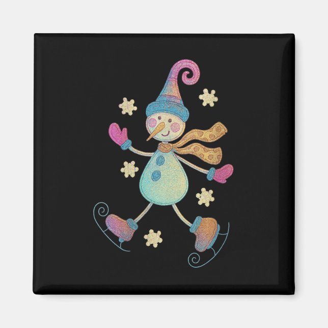 Imán Womens Snowman Christmas 2025 Family Matching Funn (Frente)