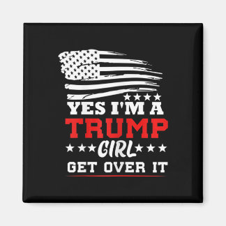 Imán Womens Yes Im A Trump Girl Get Over It - Potus Pre