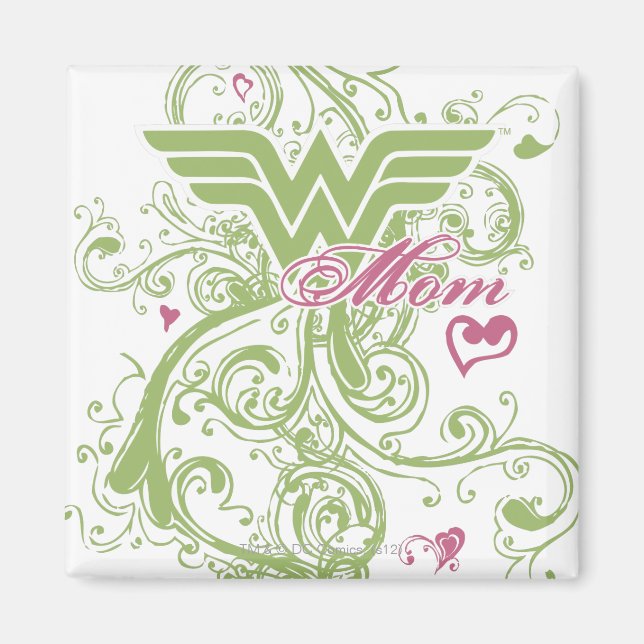 Imán Wonder Mom Swirls (Frente)