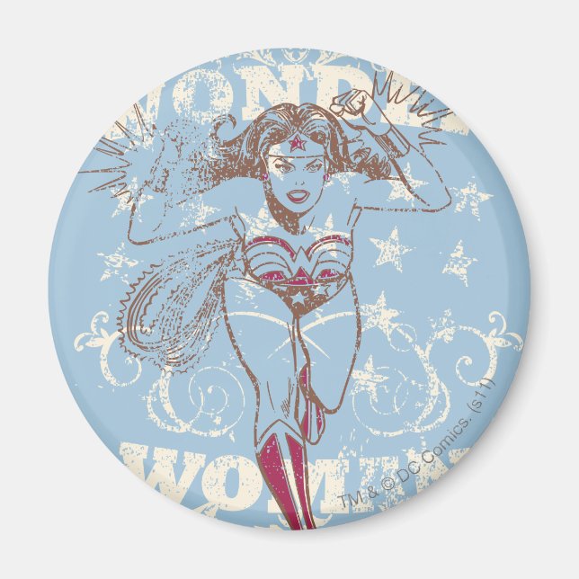 Imán Wonder Woman Pow (Frente)
