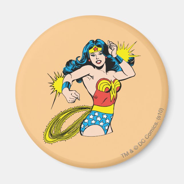 Imán Wonder Woman Twist with Glowing Cuffs (Frente)