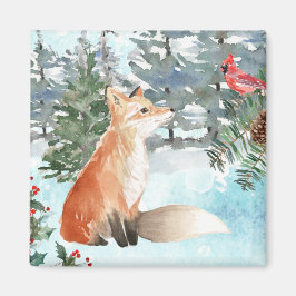 Imán Woodland Fox Holiday