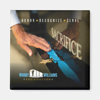 Imán Woody Williams con Medalla de Honor