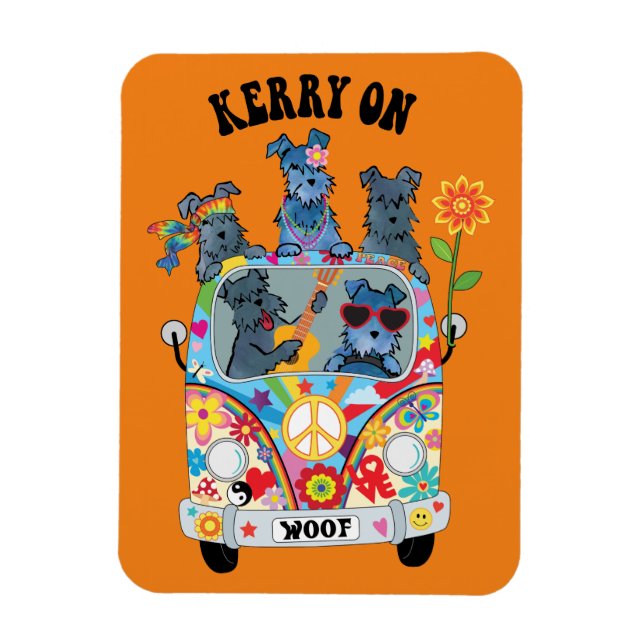 Imán Woofstock Kerry Blue Terrier Magnet (Vertical)