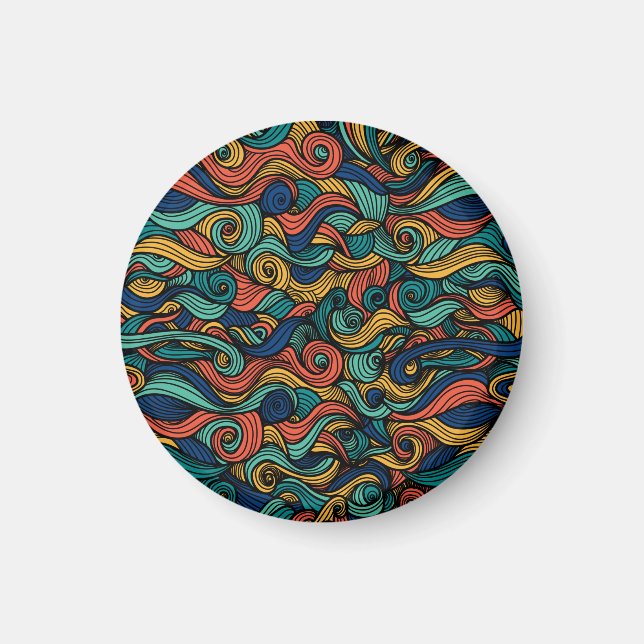 Imán Wool Topped paisley (Frente)