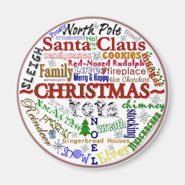 Imán Word-Art navidades - Magnet