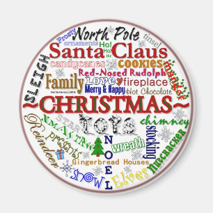 Imán Word-Art navidades - Magnet