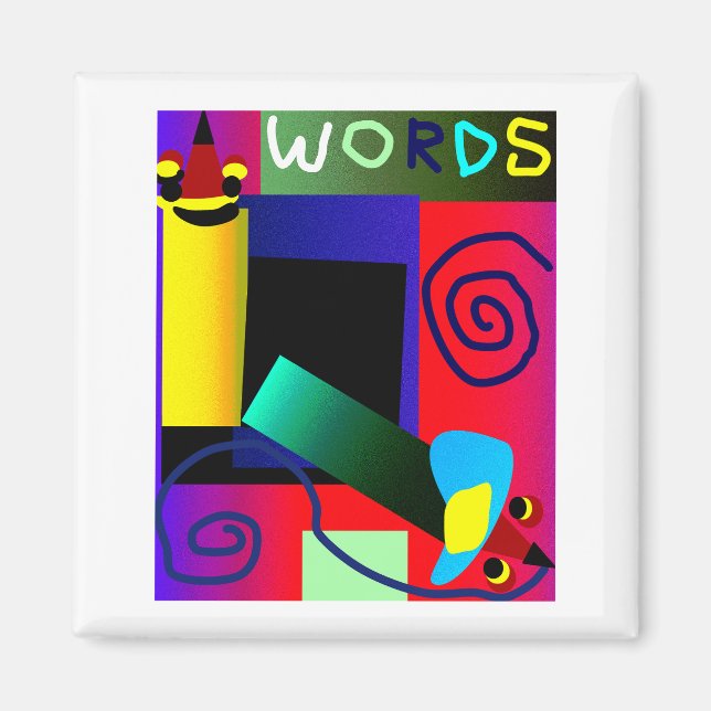 Imán Words Art Magnet (Frente)