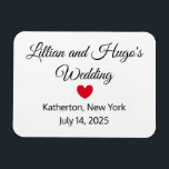 Imán Words & Heart Boda Magnet<br><div class="desc">Este imán puede servir un recuerdo,  mucho después del día de tu boda. Puedes comprar varios y dárselos a la gente en tu fiesta de bodas. Incluso puedes comprar más,  para regalar a tus invitados. Precioso. ¡Personalizable. Por Sharon Lee Hudson. Todos Los Derechos Reservados.</div>