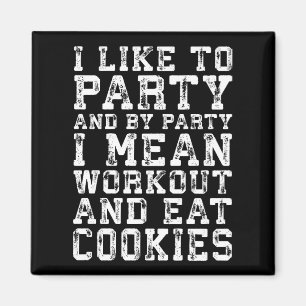 Imán Workout and Eat Cookies (Me gusta el Fiesta) - Div