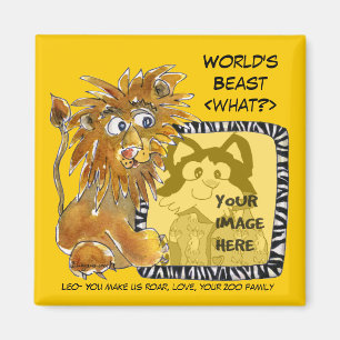 Imán Worlbast Beast [Qué?] Personalizado Magnet