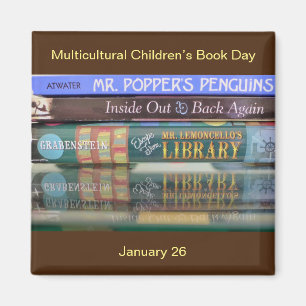 Imán World2Celebrate: Día multicultural del libro infan