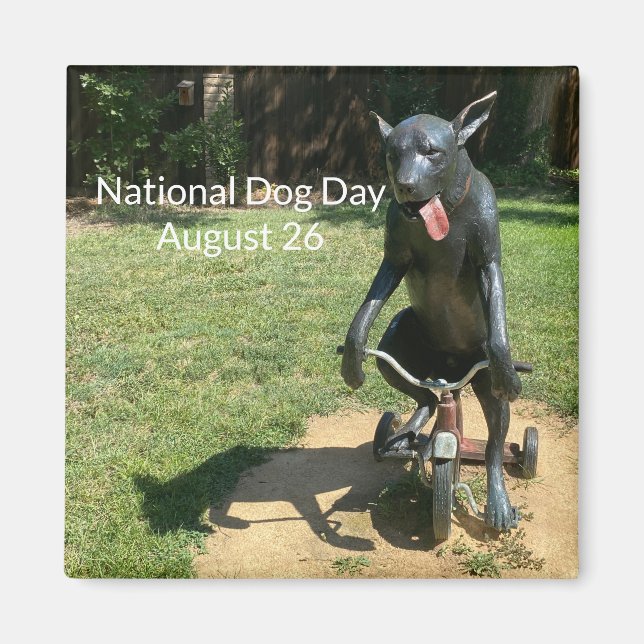 Imán World2Celebrate: Día Nacional del Perro (Frente)