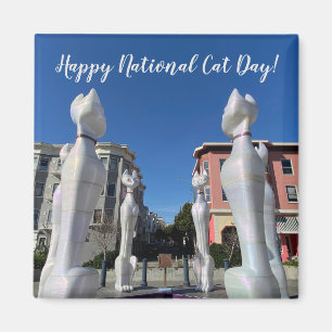 Imán World2Celebrate: ¡Feliz Día Nacional del Gato!