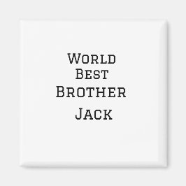 Imán World best brother agregar nombre texto deportes d