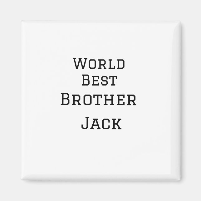 Imán World best brother agregar nombre texto deportes d (Frente)