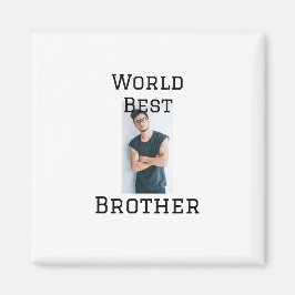 Imán World best brother agregar nombre texto deportes d