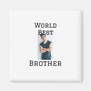 Imán World best brother agregar nombre texto deportes d