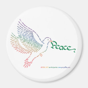 Imán World Peace Dove Magnet