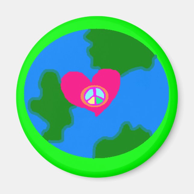 Imán World Peace Pistachio Magnet (Frente)