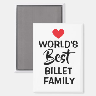 Imán World's Best Billet Family Decorative
