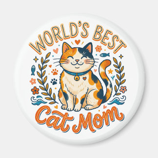 Imán World's Best Cat Mom!  
