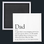 Imán World's Best Ever Dad, Daddy, Father Definition<br><div class="desc">Personalise for your special dad,  daddy or father to create a unique gift for Father's day,  birthdays,  Christmas or any day you want to show how much he means to you. A perfect way to show him how amazing he is every day. Designed by Thisisnotme©</div>