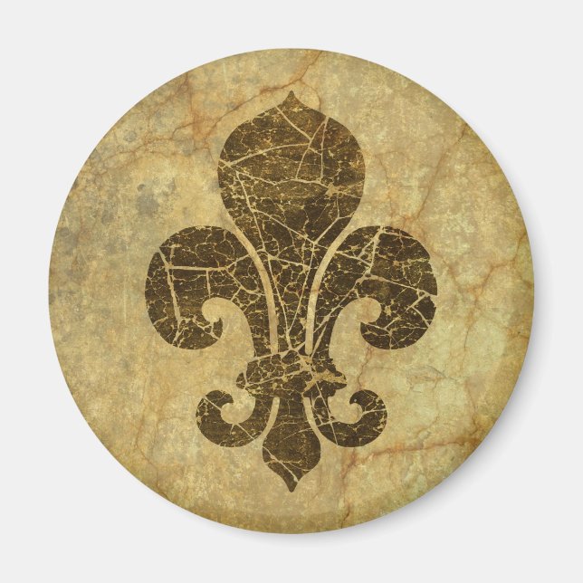 Imán Worn Fleur De Lis (Frente)