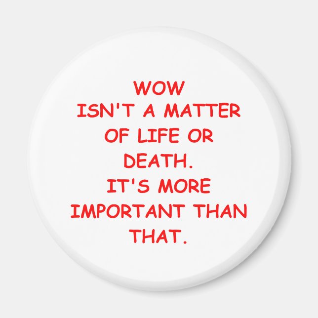 Imán wow chiste (Frente)